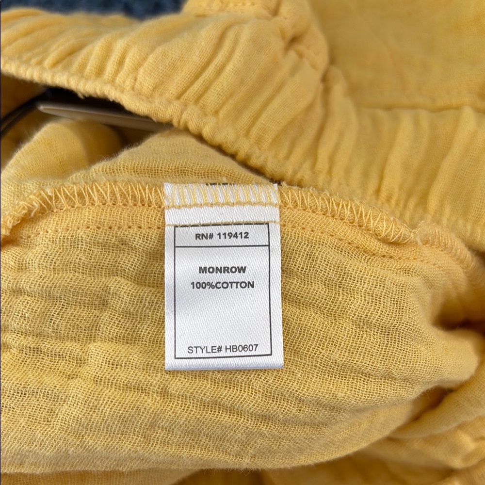 Monrow 100% Cotton Gauze Pants NWT - Picture 7 of 7